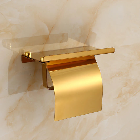 Stainless Steel Roll Paper Holder Mobile Tissue Holder