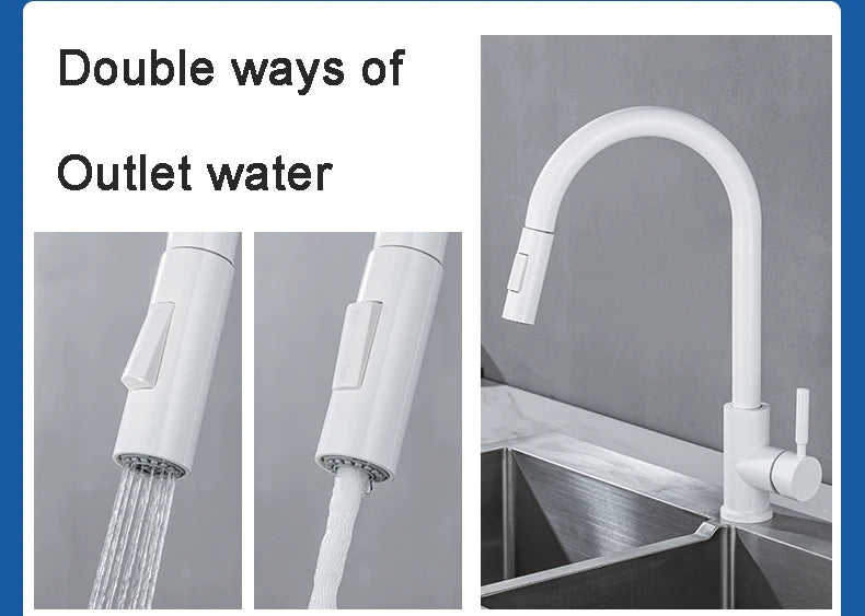 Smart Touch Sensor Sink Faucet Brushed Nickel Pull