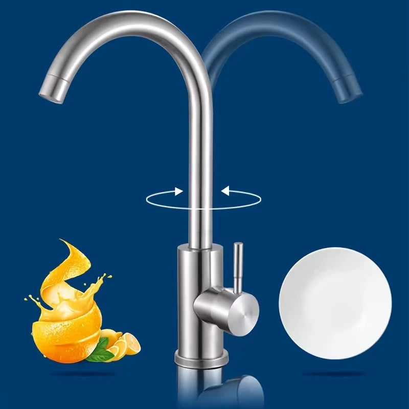 Stainless Steel Faucet 360 Rotatable Stainless Steel Sink