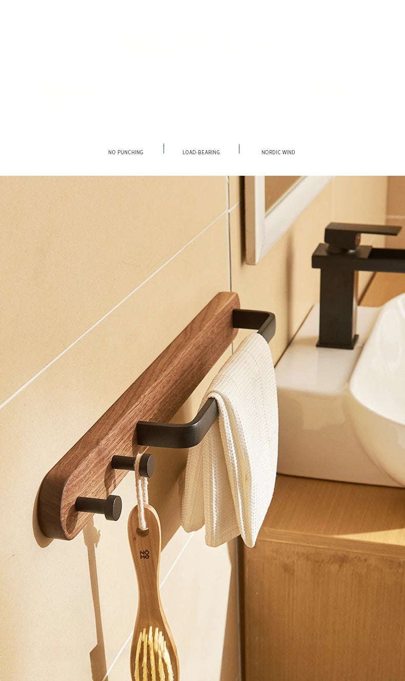 Bathroom Towel Holder Wall Mounted Towel Rack Shower