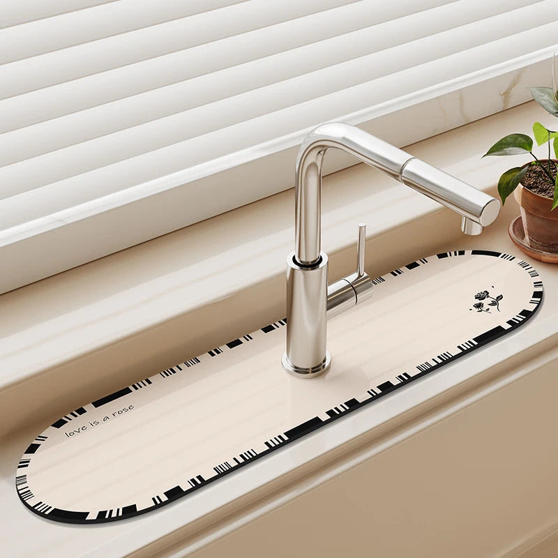 Classic Diotomite Sink Faucet Table Mat Toilet Drain