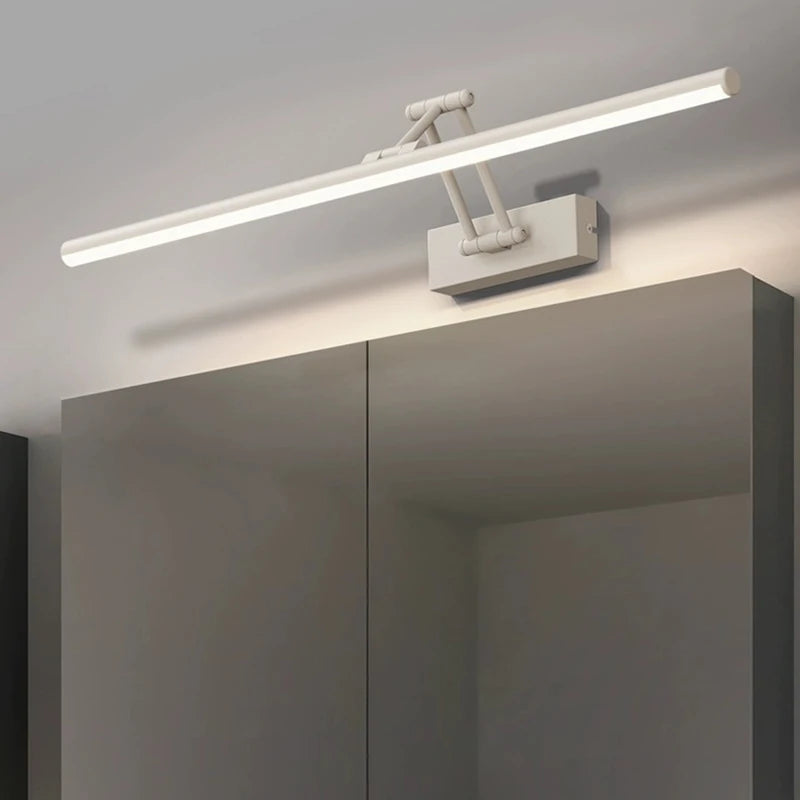 Modern Bathroom Mirror Wall Lamp Foldable Black/White Bedroom