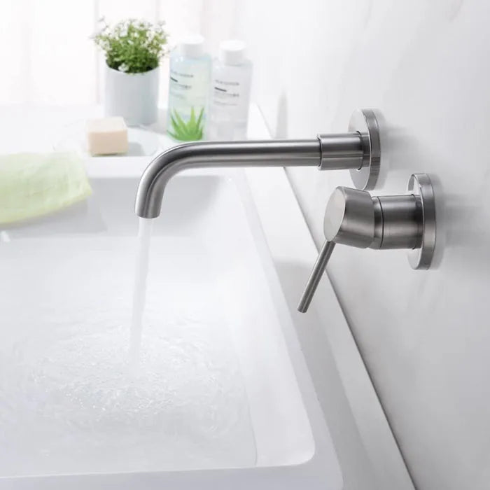 304 Stainless Steel Brushed Nickel Tap Wall Mount