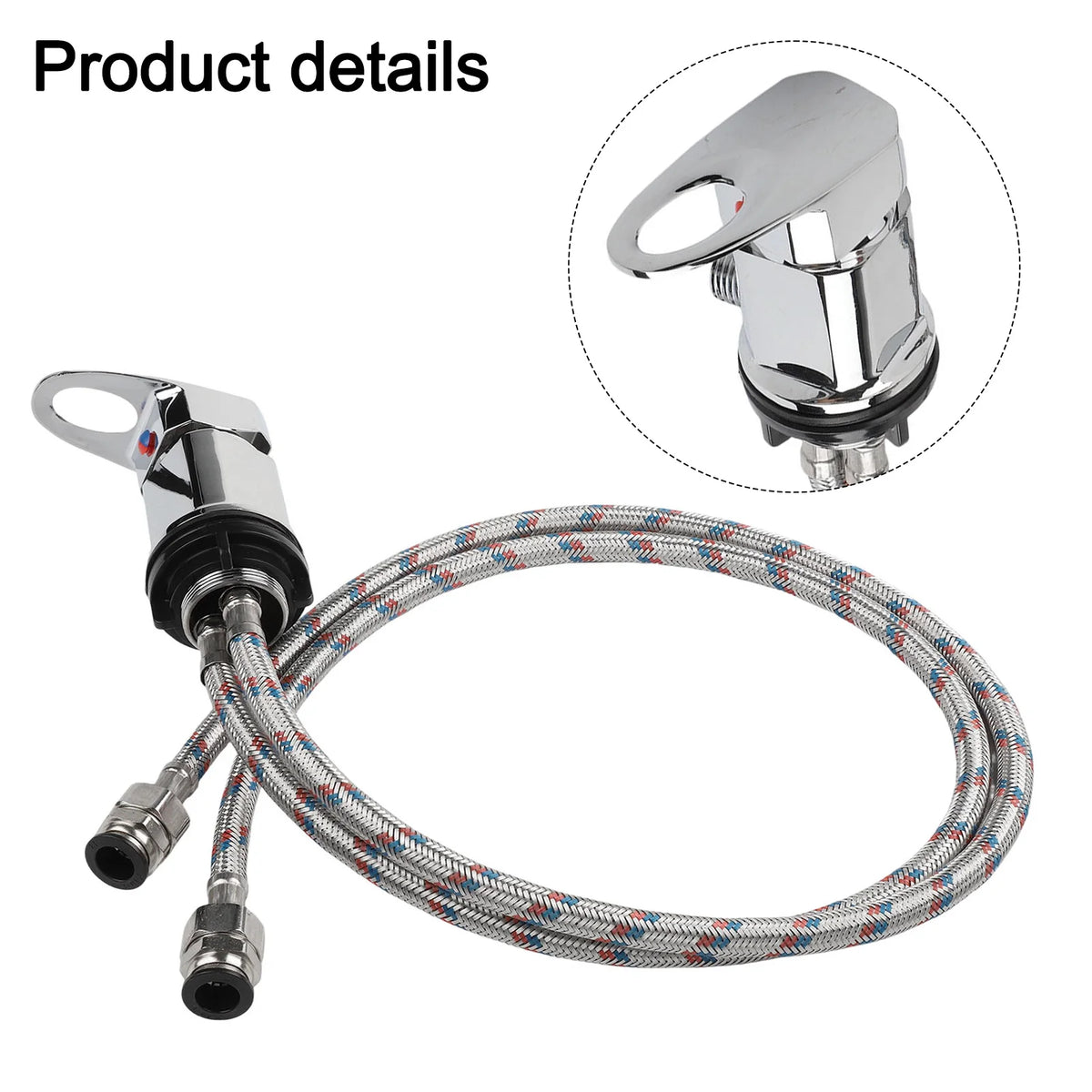 12 Rv Shower Mixer Tap Outlet 800mm Tails