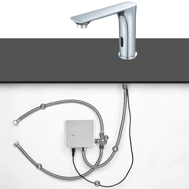 Oxg Automatic Sensor Touchless Bathroom Faucet Modern Basin