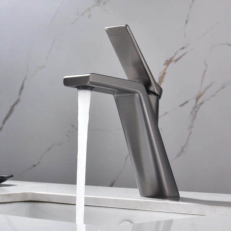 Brass Gun Gray Simple Gun Gray Bathroom Basin