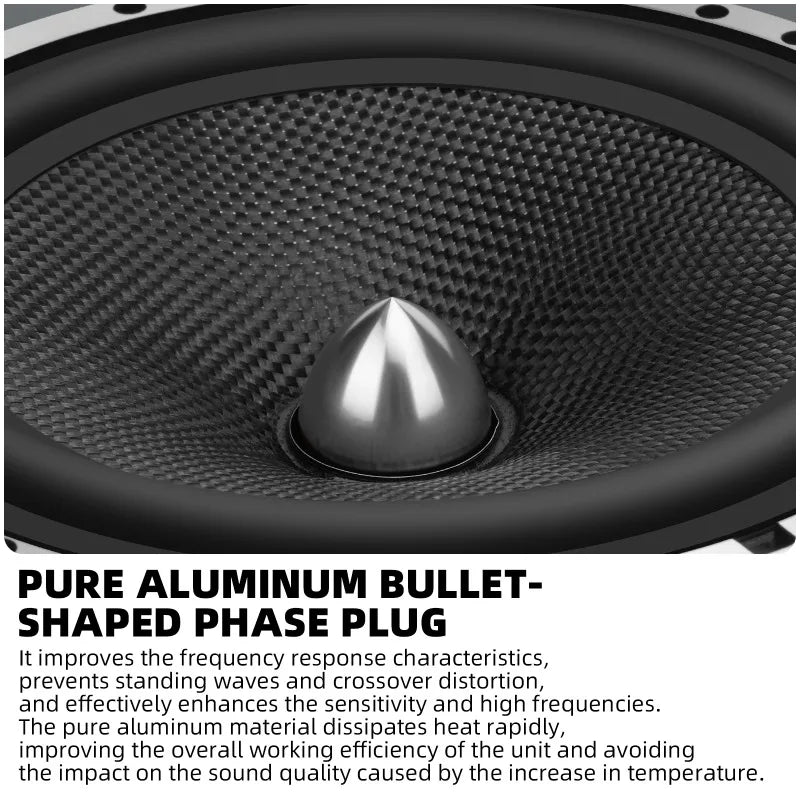 2pcs Inch Midrange Bass Speaker 1000w Peak High-Performance