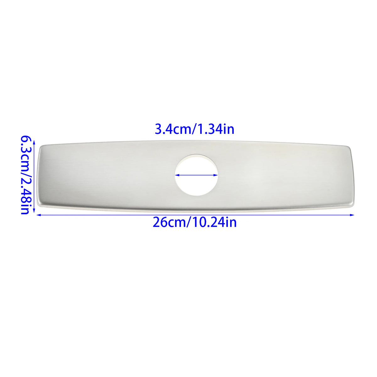 1pc Faucet Cover Plate Stainless Steel Deck Plate
