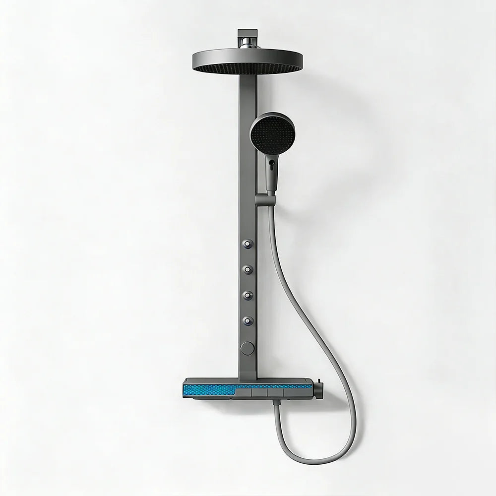 Luxury Spa Jet Shower System Led Display Copper