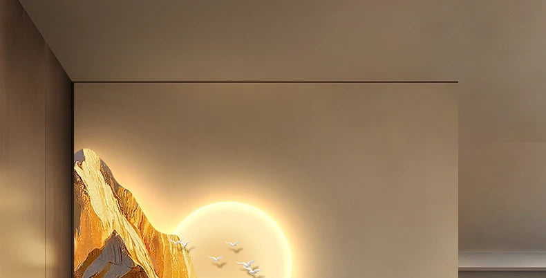 Backed By Jinshan Luxury Vanity Wall Lamp Painting