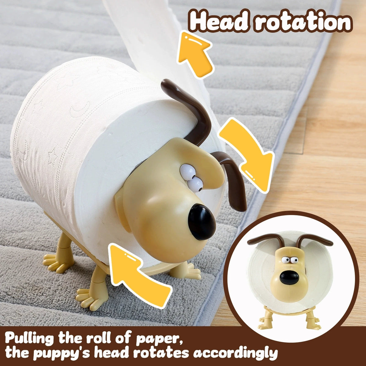 Fun Dog Raccoon Sheep Toilet Paper Holder Decor