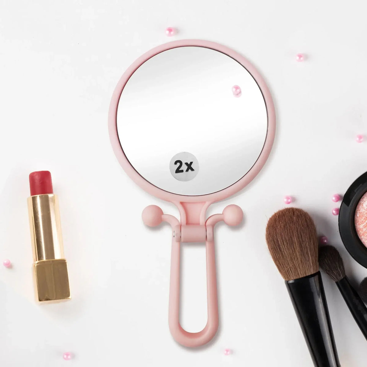2/5/10x Bright Magnifying Makeup Mirror Handheld Vanity Mirrors