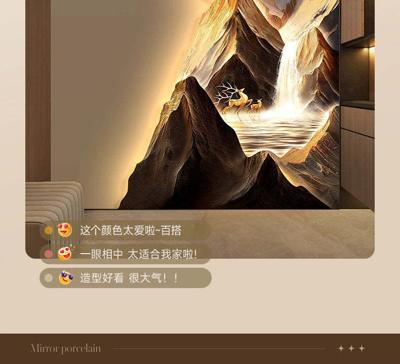 Backed By Jinshan Luxury Vanity Wall Lamp Painting