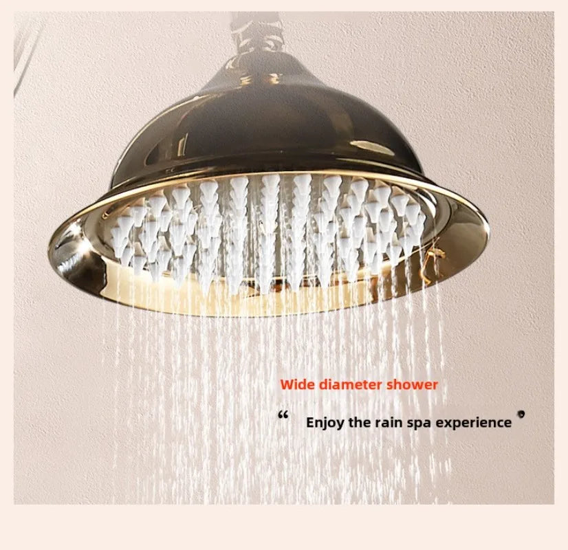 Vintage French Style Dual Handle Tub Faucet Shower