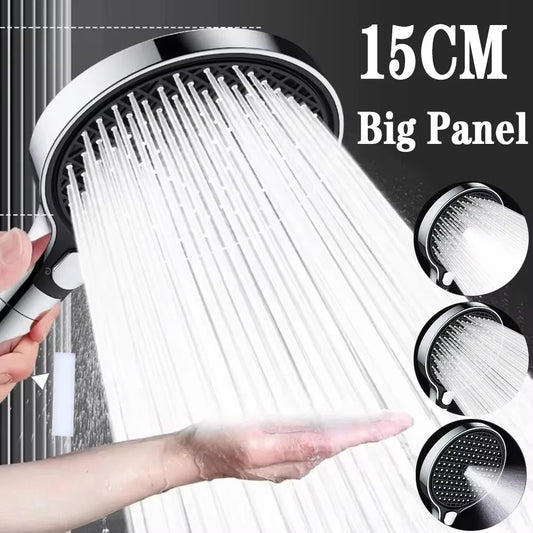 15cm Big Panel High Pressure Shower Head Filter