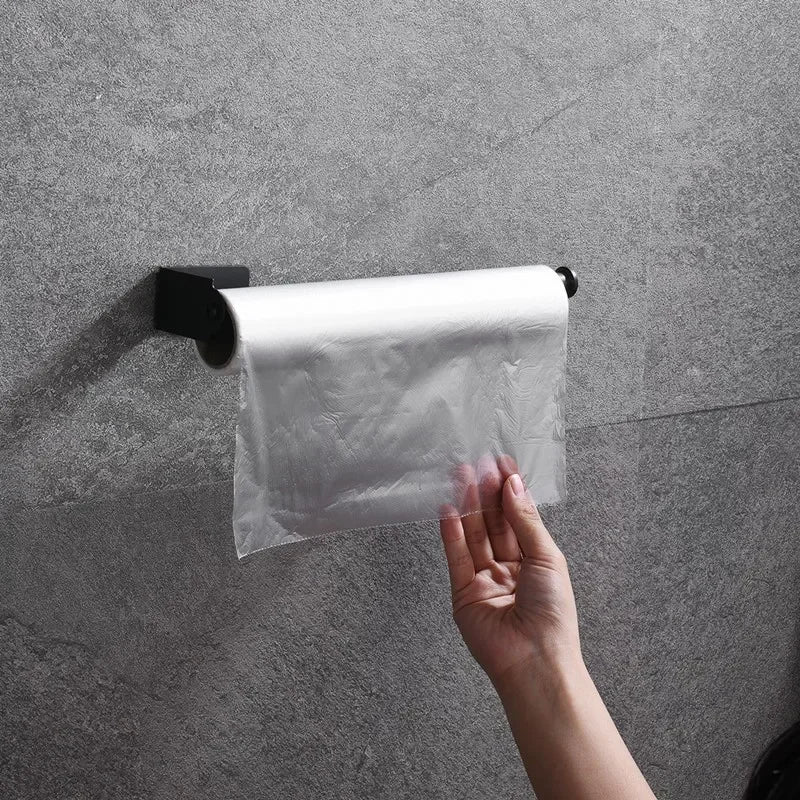 Adhesive Toilet Paper Holder Wall Mount Bathroom Silver