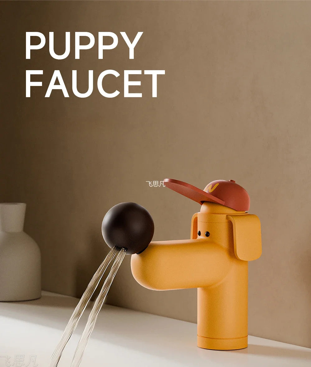 Creative Cute Puppy Hat Faucet - Copper Material