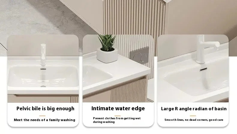 Modern Basin Bathroom Cabinet Combination Sink Minimalist