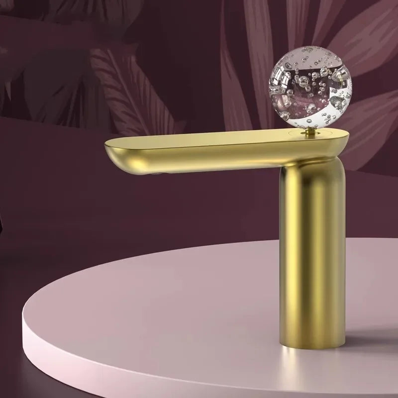 Gray Basin Faucet Brass Sink Mixer Tap &