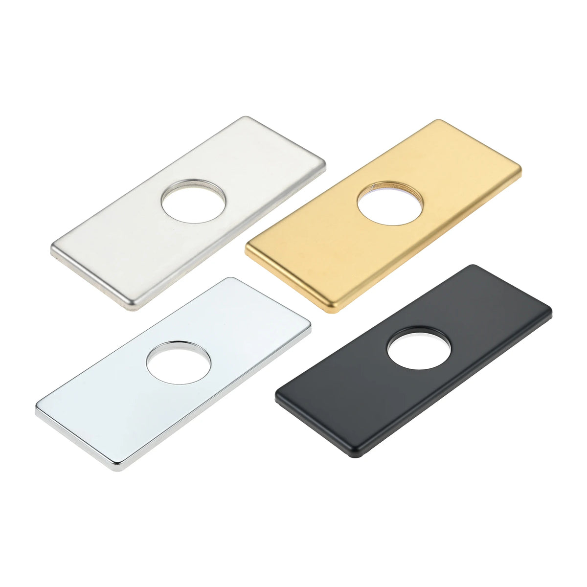 1pc Faucet Cover Plate Stainless Steel Deck Plate