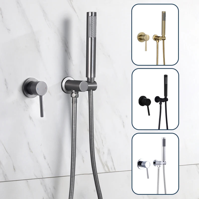 Bathroom Hand Shower Head 150cm Stainless Steel Shower