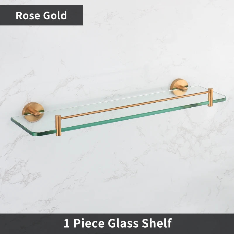 Bathroom Hardware 304 Stainless Steel Rose Gold Towel