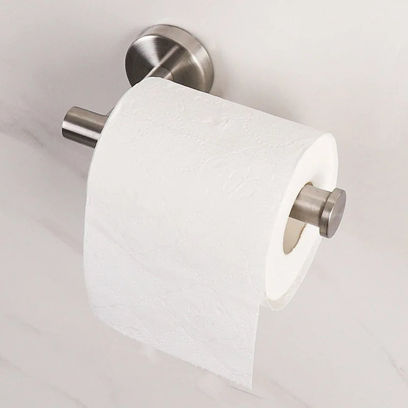 No Punching Wall Mounted Toilet Paper Holder Rustproof