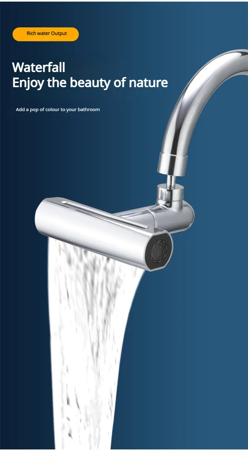 Sink Faucet Connector Sink Waterfall Faucet Splash-Proof Artifact