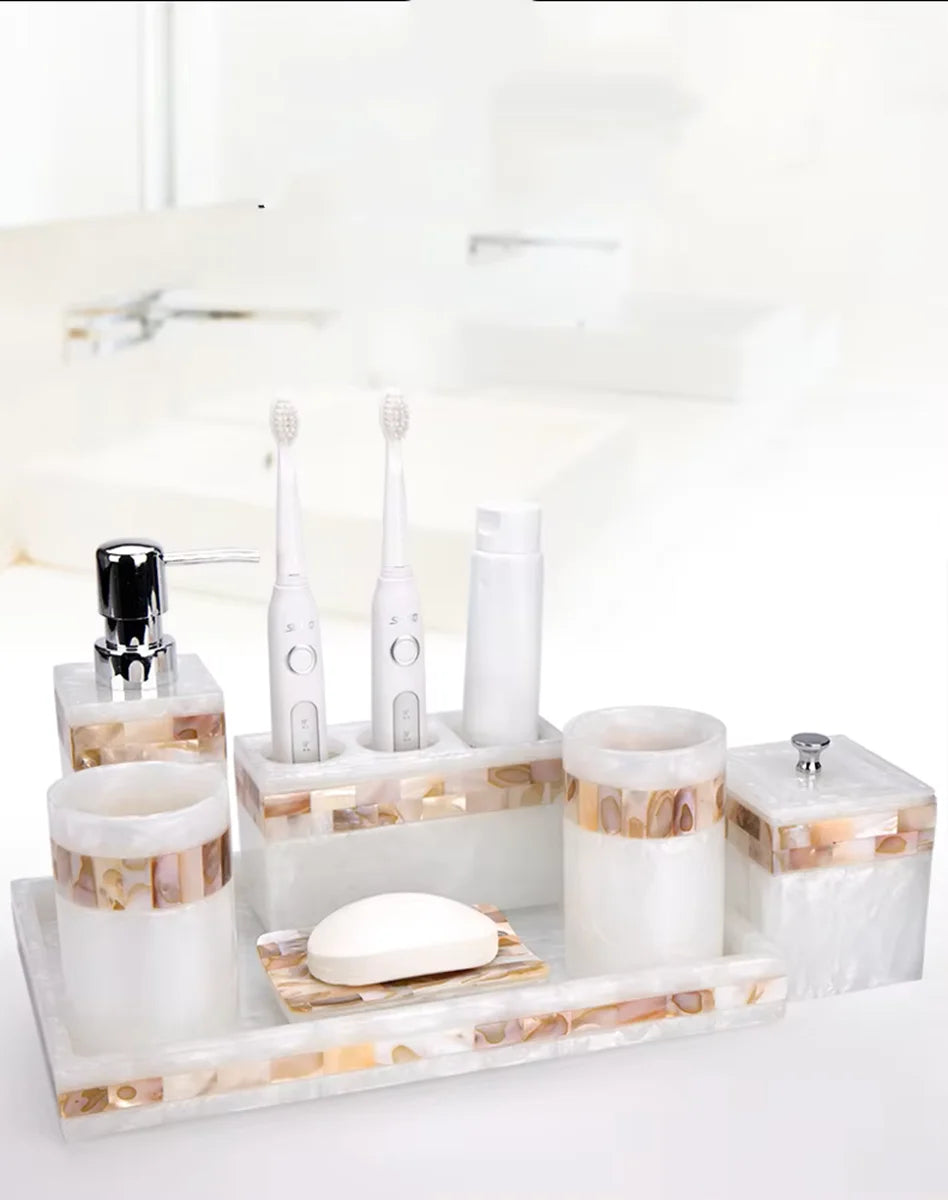 Natural Color Resin Toothbrush Bathroom Toilet Cup