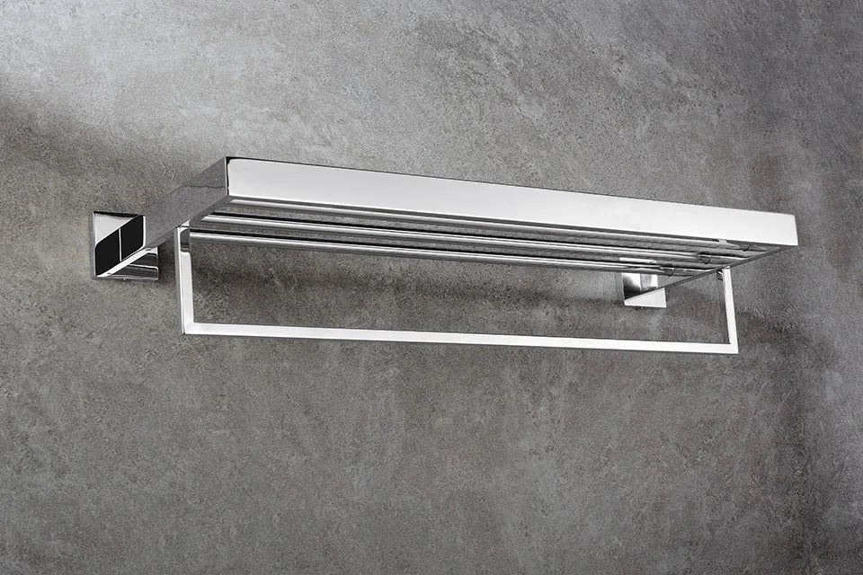 Stainless Steel Bathroom Hardware Mirror Chrome Polished Towel