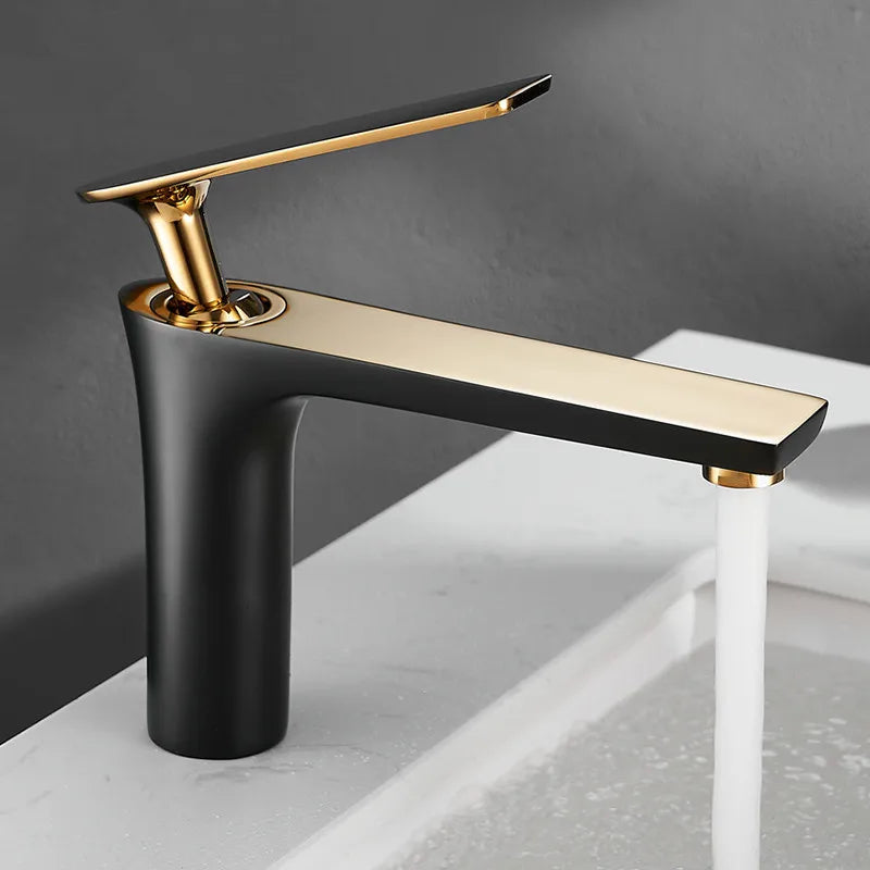 All Copper Black Gold Basin Faucet Sink Faucet