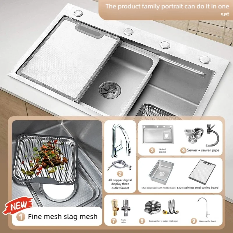 316l Stainless Steel Sink Food Grade Large Slot