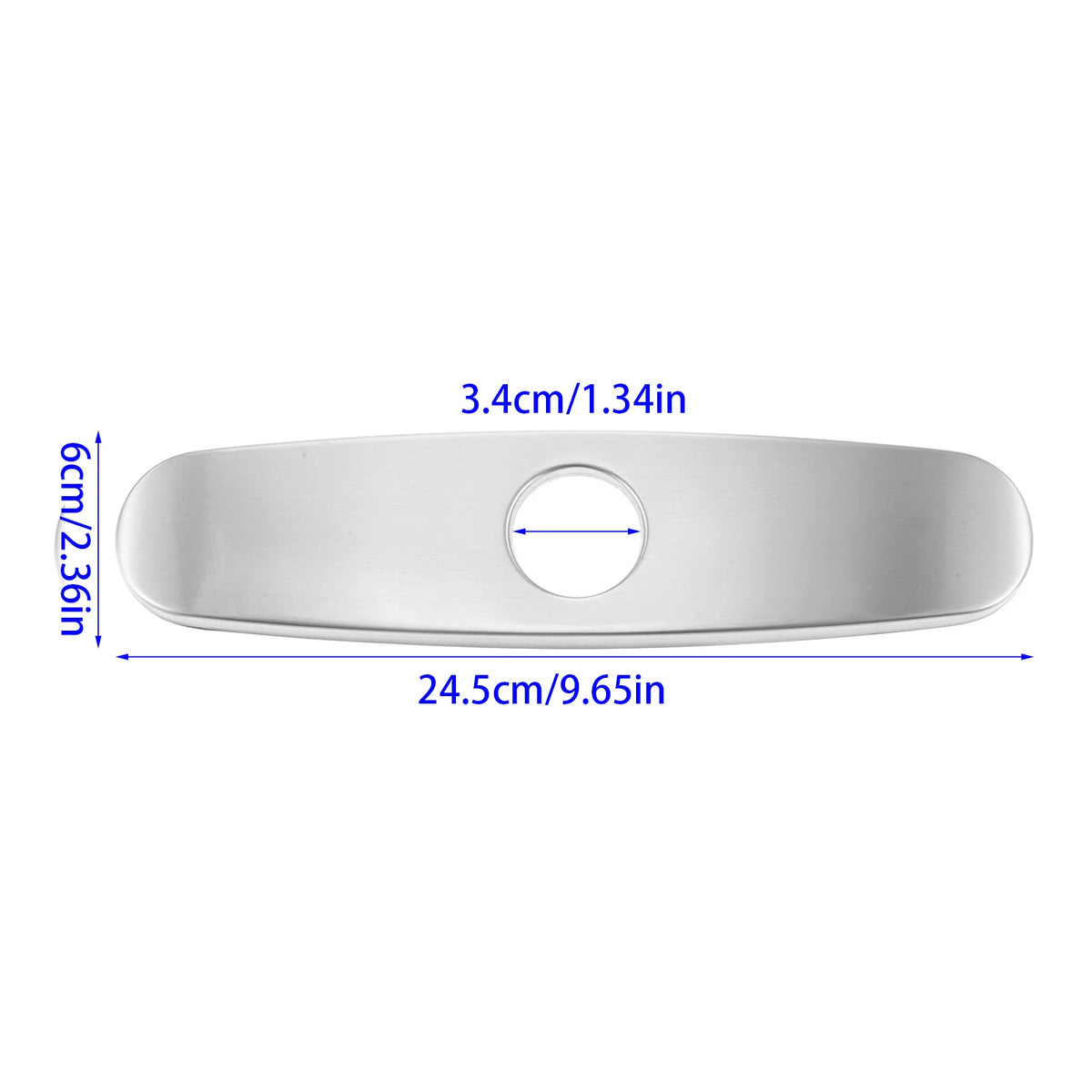 1pc Faucet Cover Plate Stainless Steel Deck Plate