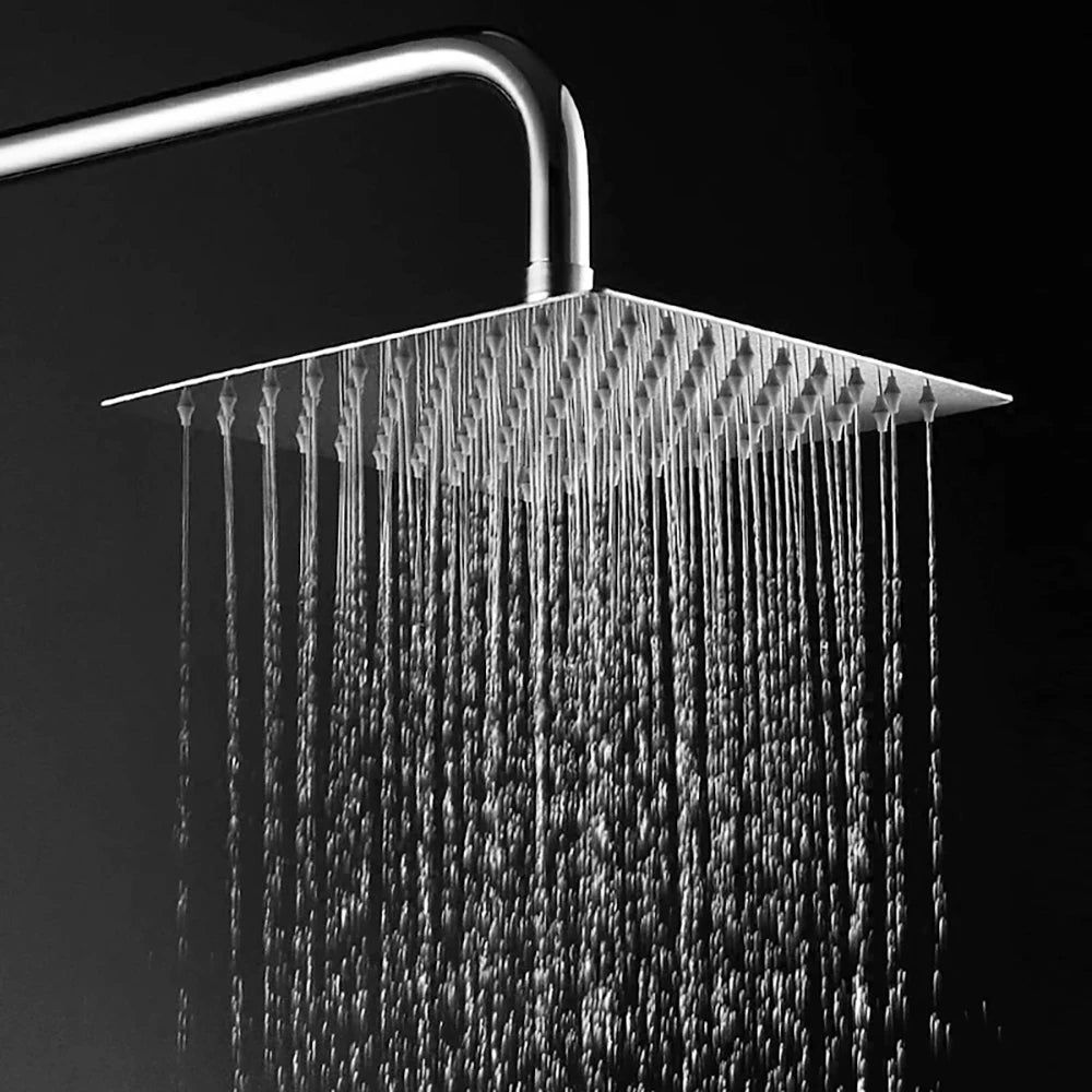 Square Round 16/20/24 Inch Bathroom Shower Head Ultra-Thin