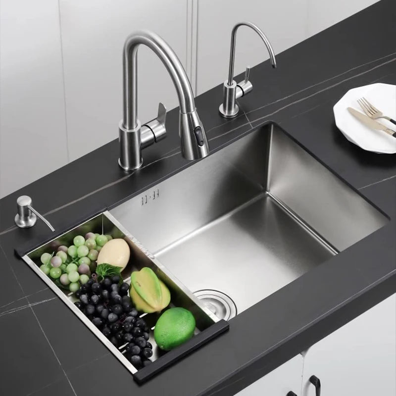 304 Stainless Steel Sink Bowl Basin Undermount Handmade