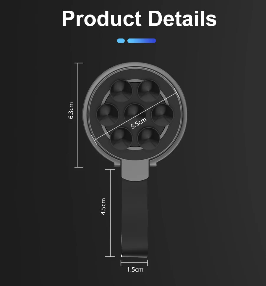Magnetic Bracket Ring Buckle Phone Stand Silicone Suction