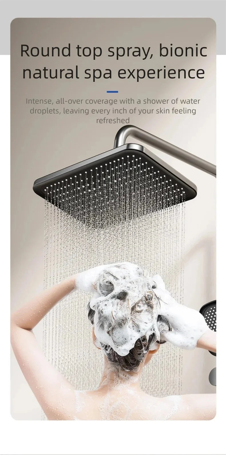 Bathroom Gray Pressure Shower Hotel Bathtub Faucet Cold