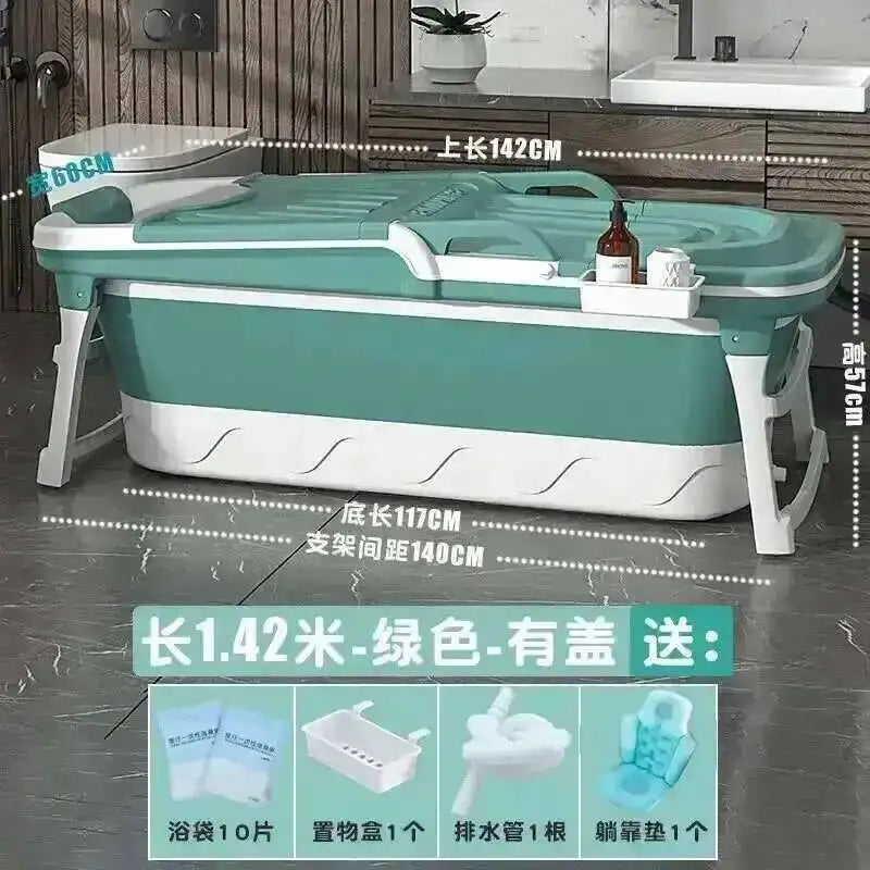 Tub Bathtubs Adult Folding Bathtub Foaming Simple Adult