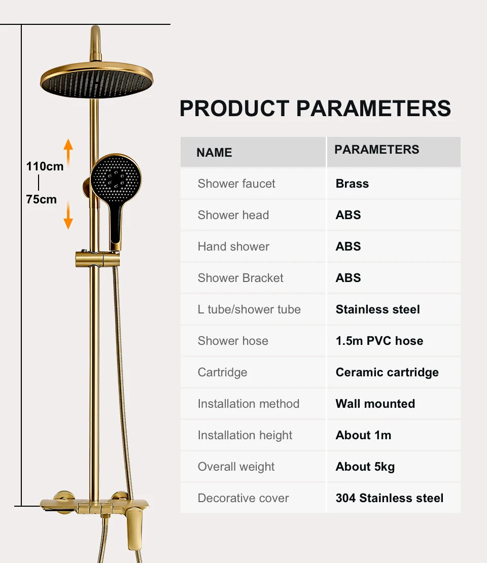 Vgx Shower System Gold Bathroom Shower Head Luxury