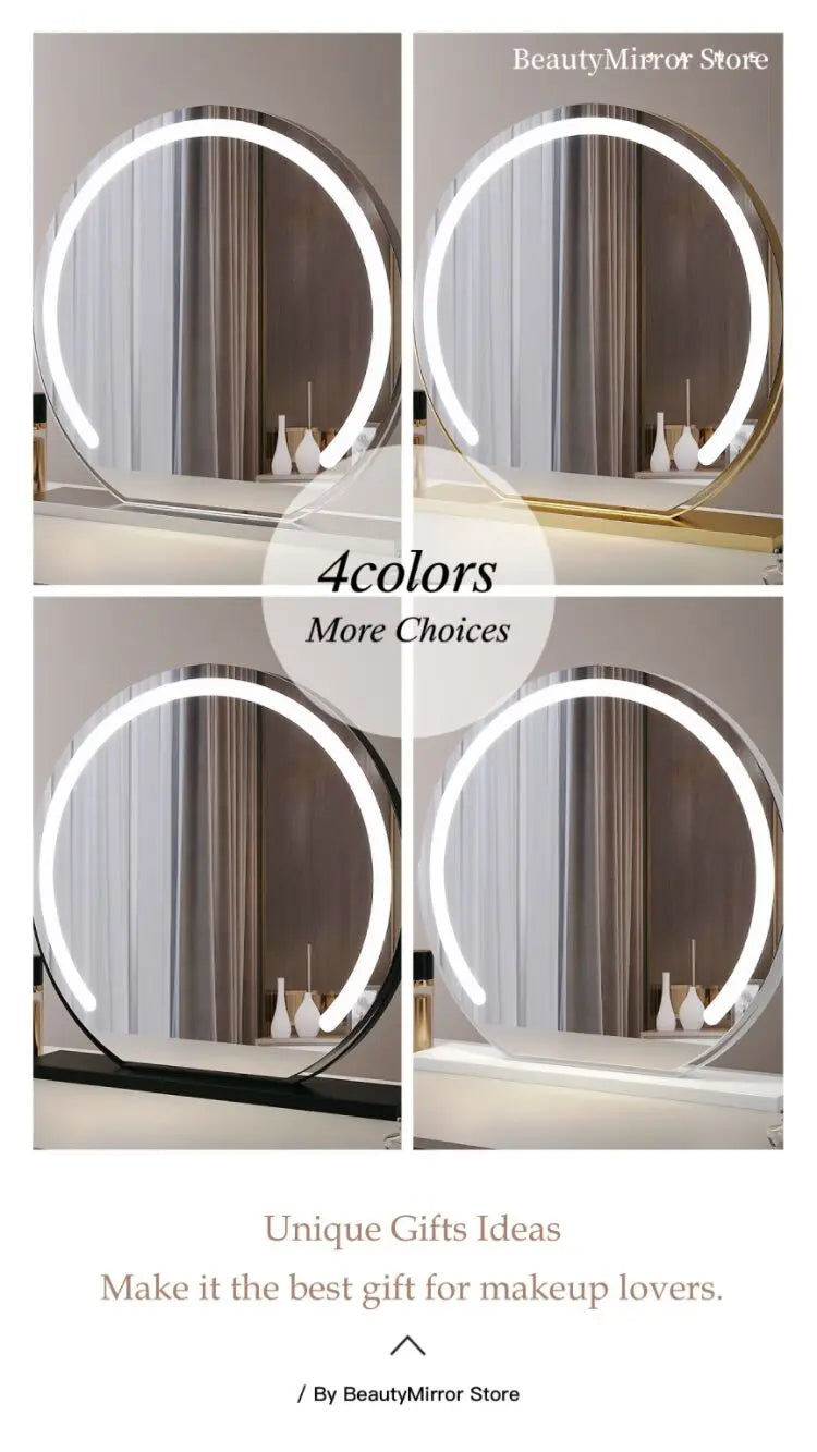 Vanity Makeup Mirror Lights Detachable 15x Magnification Color