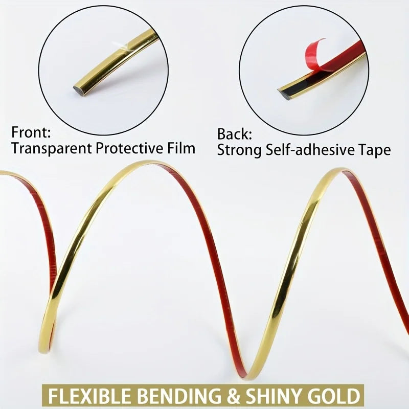 1pc 3meters Self Adhesive Peel Stick Metallic Mirror