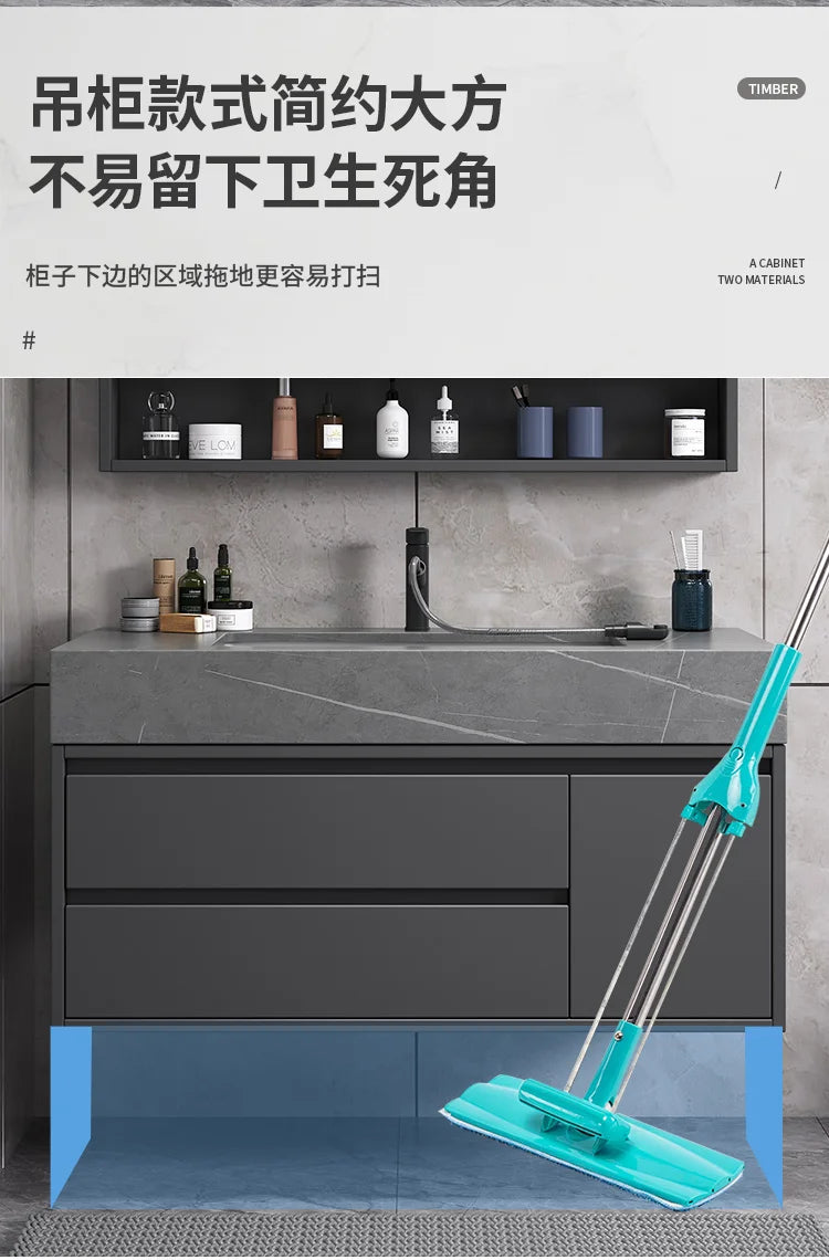 Washbasin Floor Bathroom Cabinets Vintage Drawer Light Toilet