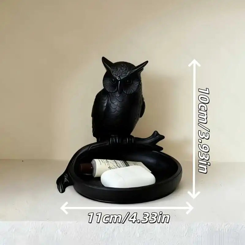 1pc Owl Jewelry Tray Ring Dish Necklace Holder