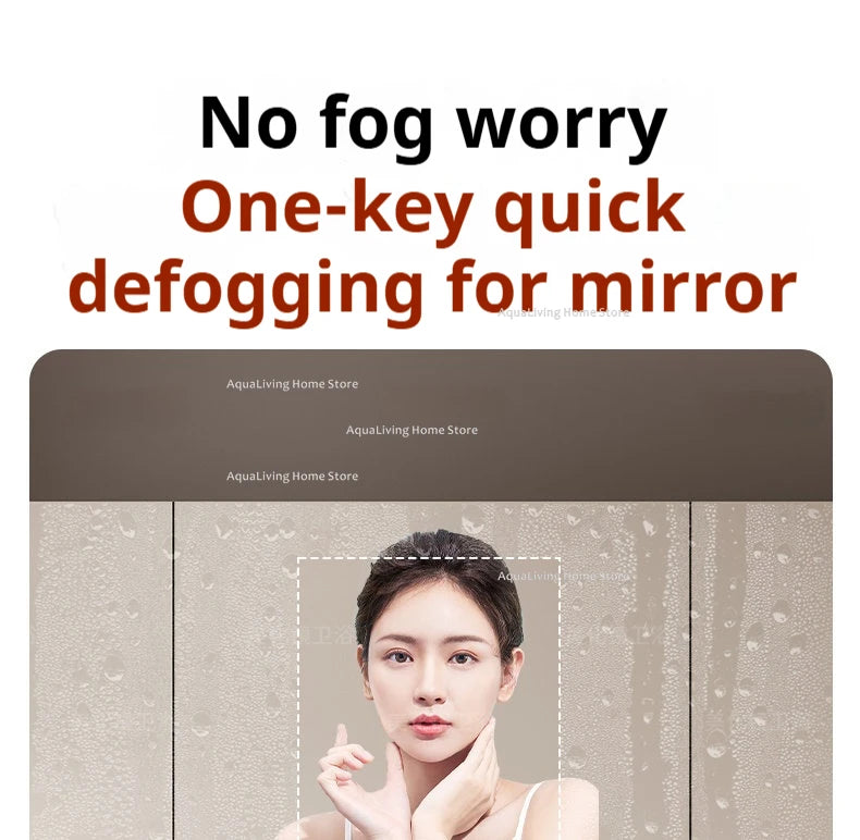 Modern Smart Bathroom Mirror Cabinet Wall-Mounted Vanity Mirror