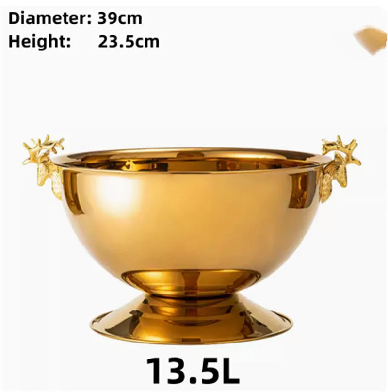 304 Stainless Steel Deer Head Ear Gold Silver