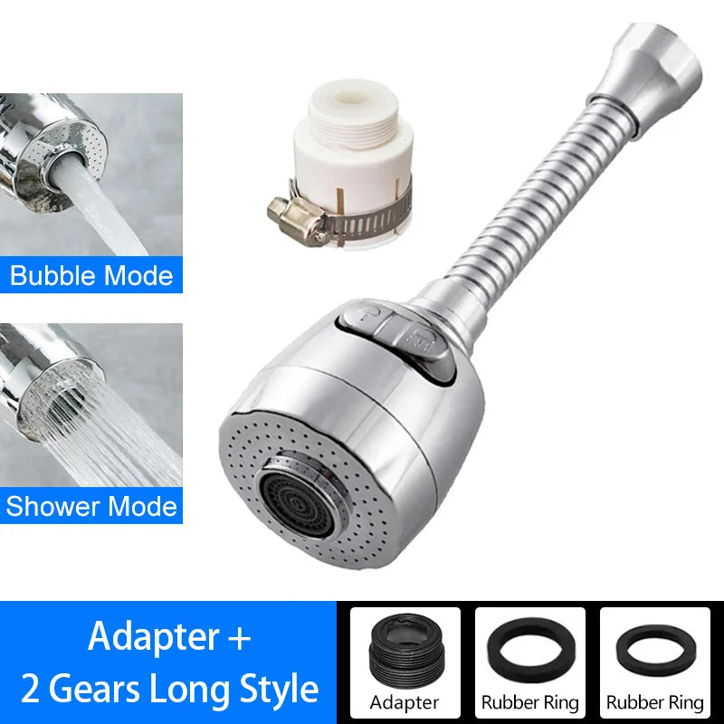 Faucet Extender 360 Degree Rotary Sink Faucet Bubbler