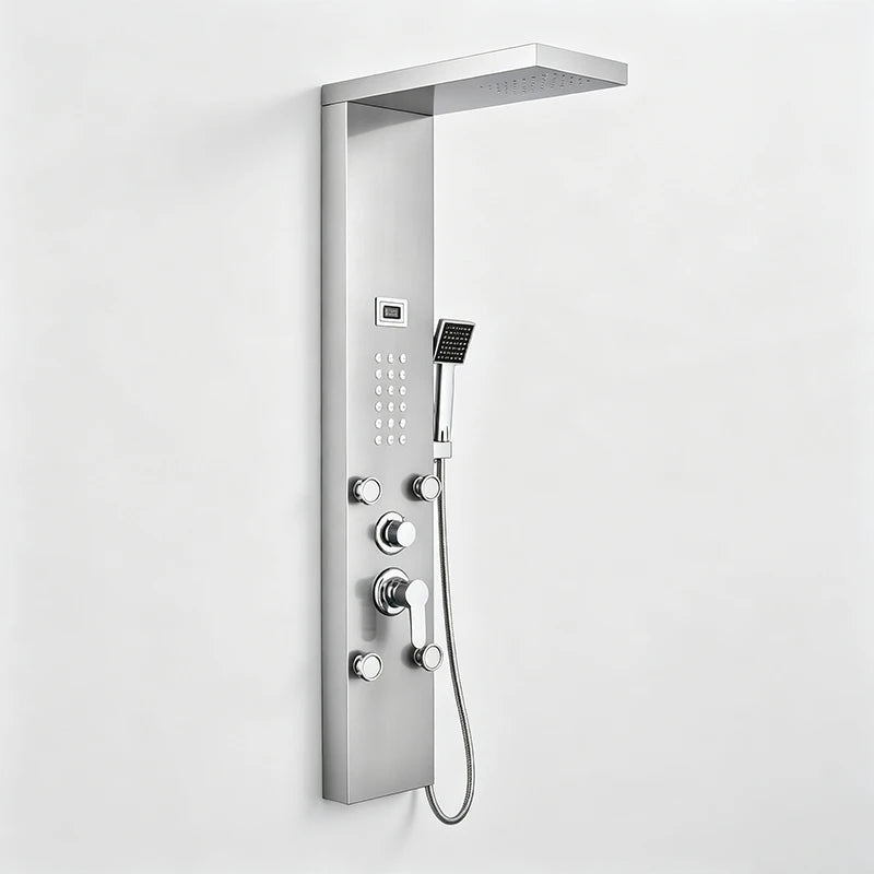 Rain Waterfall Shower Panel Faucet Body Massage Jets