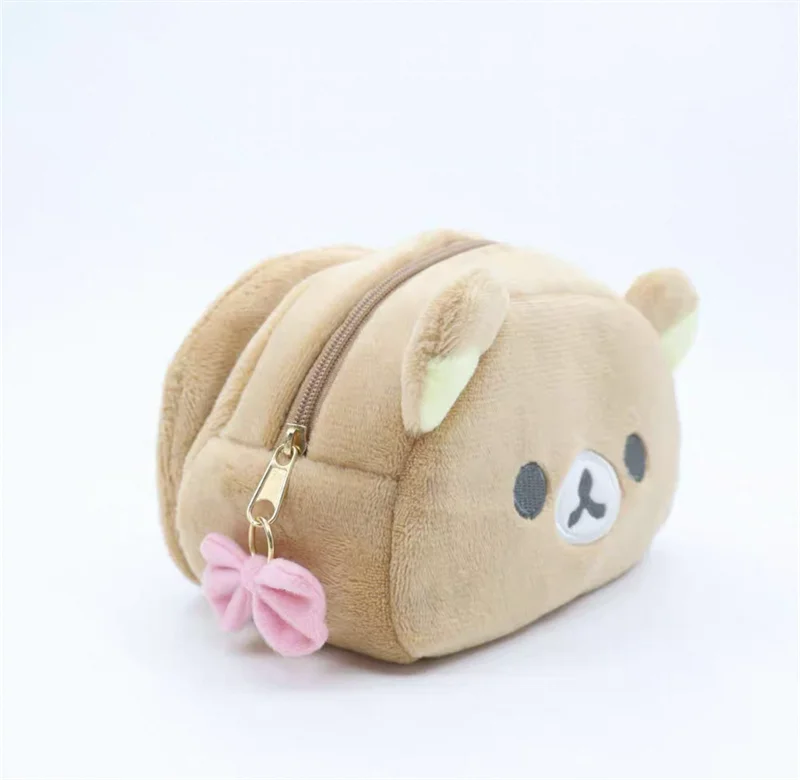 Rilakkuma Korilakkuma Bow Plush Makeup Bag Mirror Storage