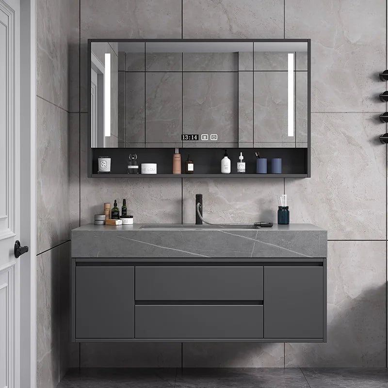 Washbasin Floor Bathroom Cabinets Vintage Drawer Light Toilet