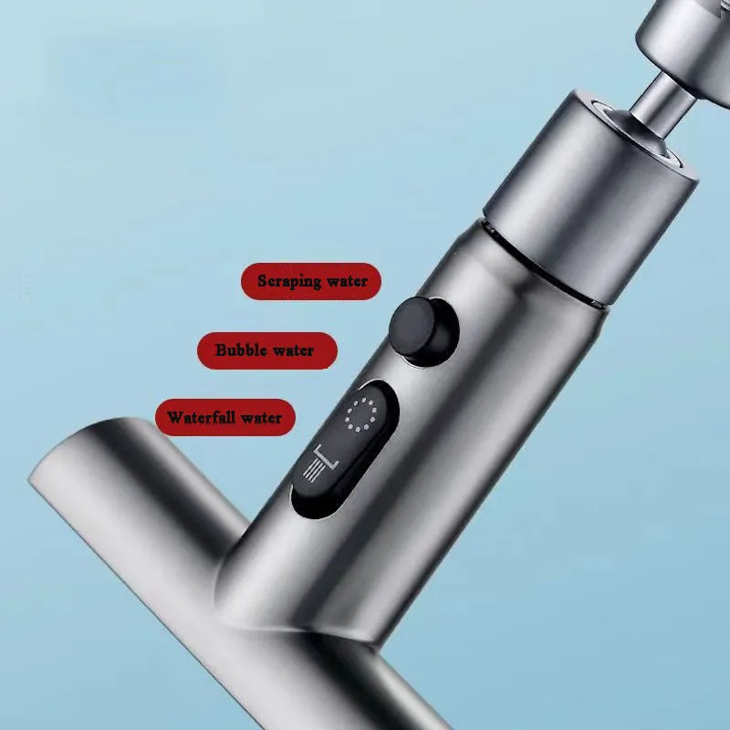 Modes Waterfall Faucet Extender Sprayer Head Filter Nozzle